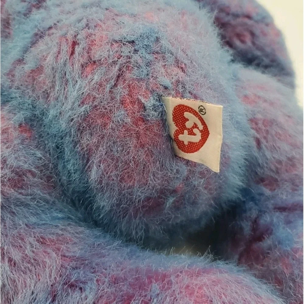 Vintage Retired Ty 1999‎ Purplebeary Stuffed Teddy Bear 14